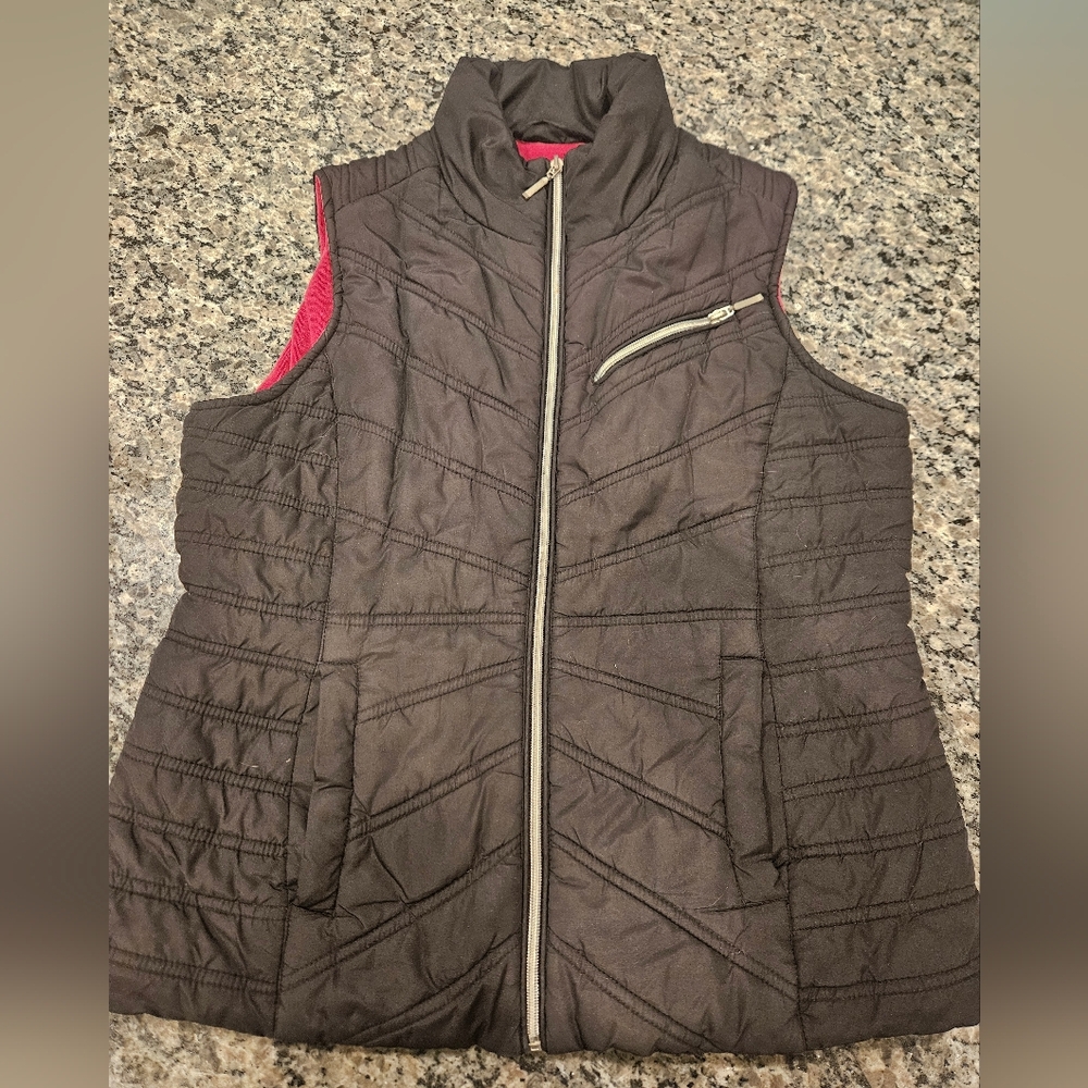 Weatherproof Brand Womens Black Winter Vest Size L